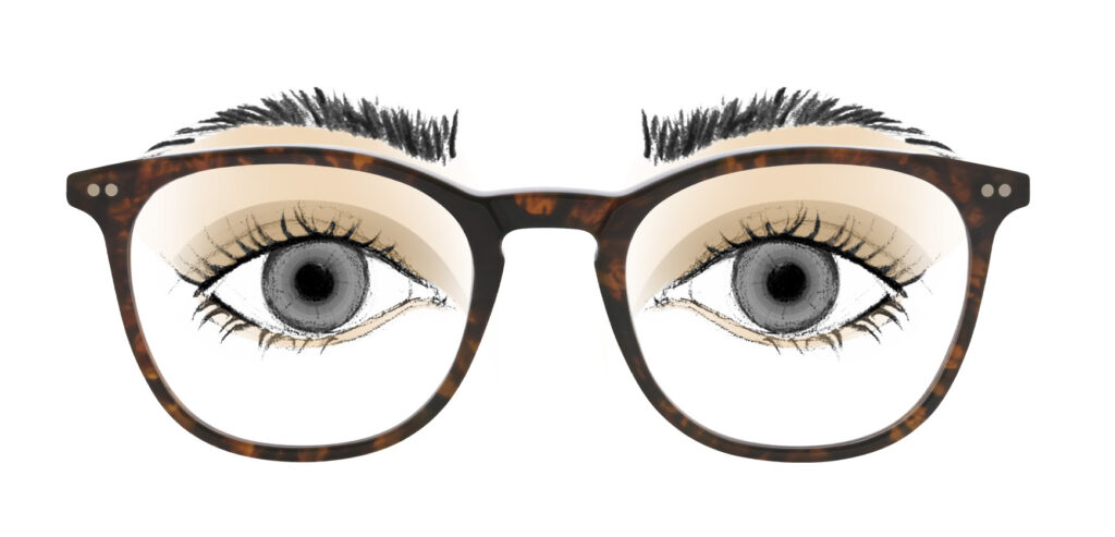 gray eyes glasses Lunor B1 02 503